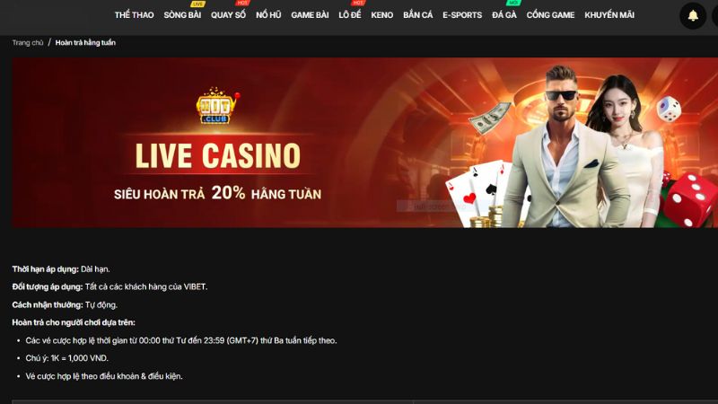 Nội dung chương trình khuyến mãi hoàn trả Live Casio hàng tuần
